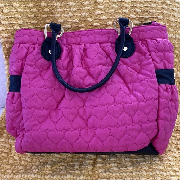 Betsey Johnson 3-piece Diaper Bag Tote NWT - Picture 2 of 15